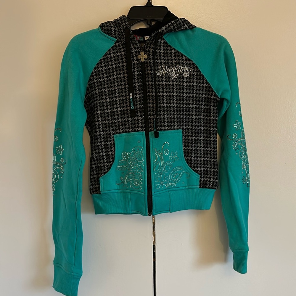 Akademiks Zip-up Hoodie | Medium (fits like a small) | Velour lining